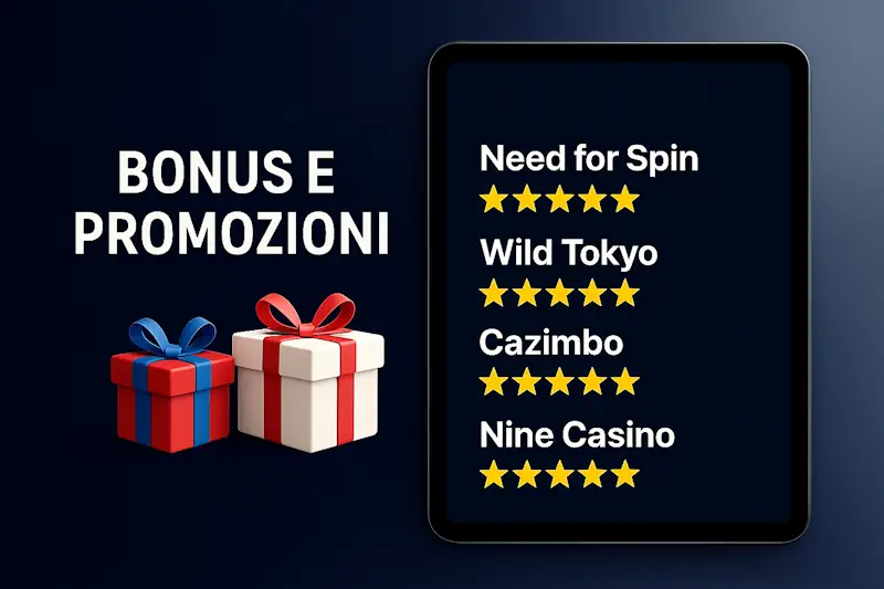 Bonus e promozioni in casinò non aams Need for Spin