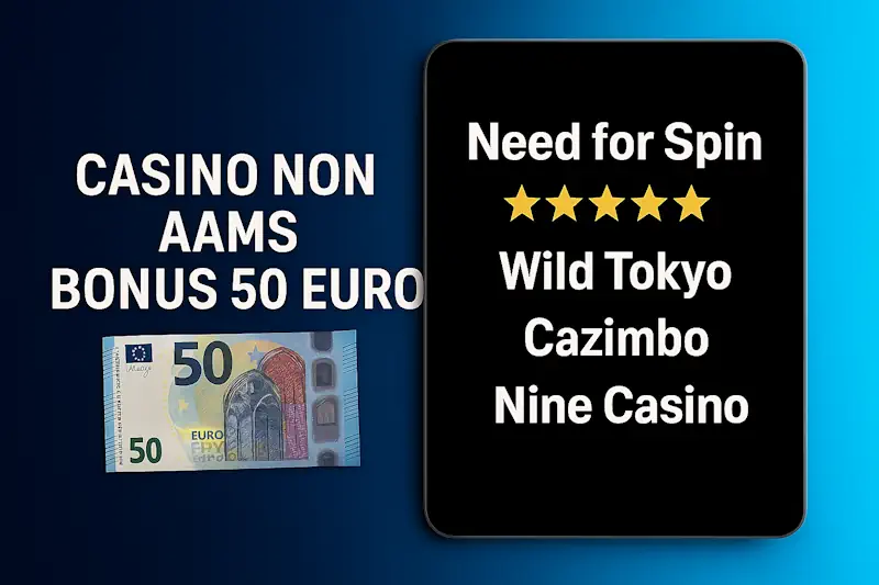 Casino non aams bonus 50 euro senza deposito